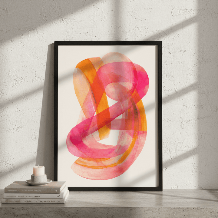 Blush Continuum Abstract Art wall - art - picture - poster