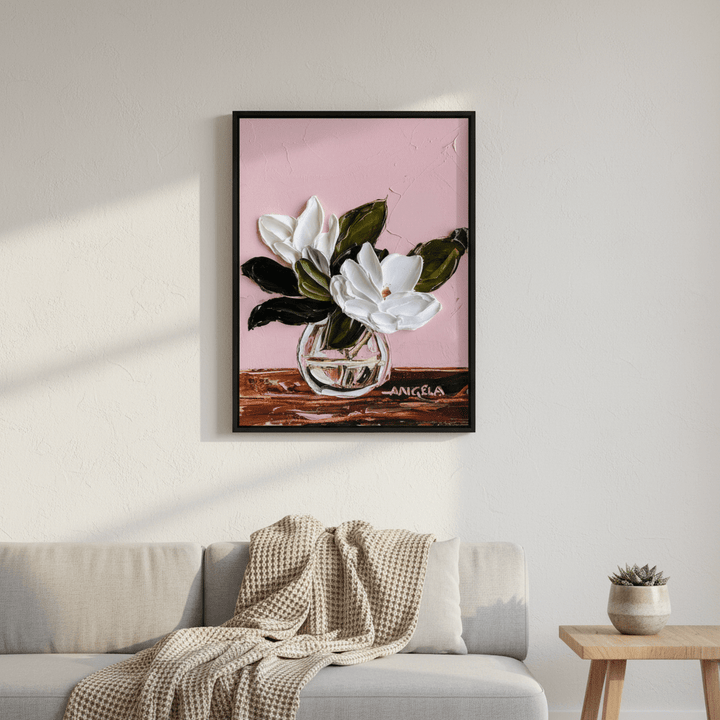 Blushing Magnolia by Angela Hawkey wall - art - picture - poster