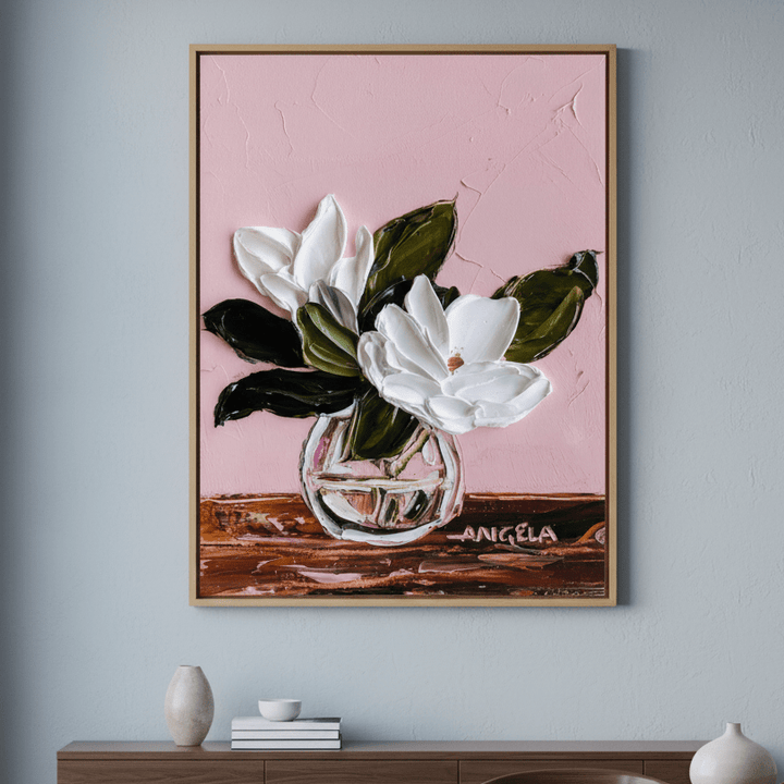 Blushing Magnolia by Angela Hawkey wall - art - picture - poster