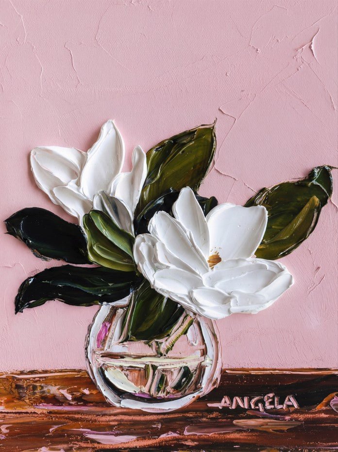 Blushing Magnolia by Angela Hawkey
