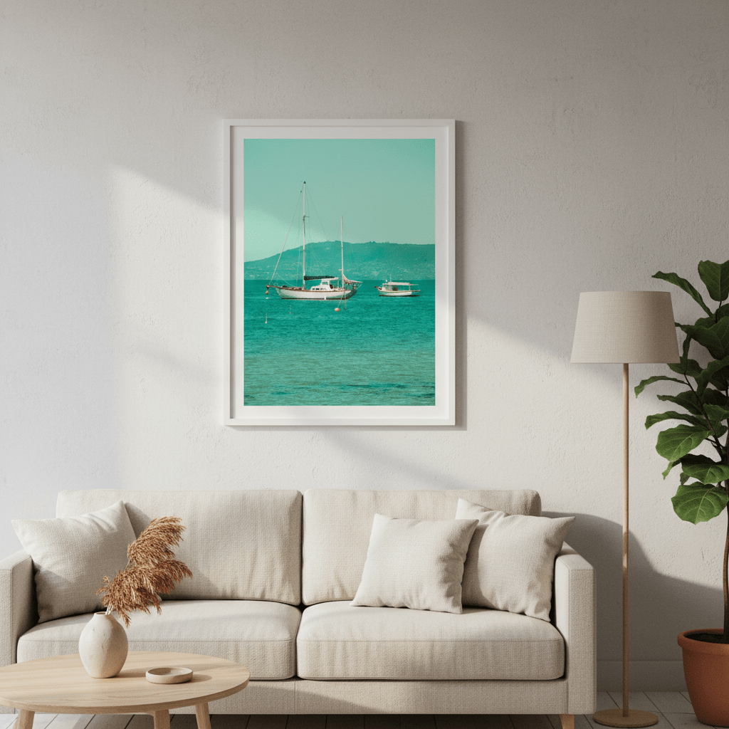 Boats Anchored in the Bay by Steven Scott wall - art - picture - poster