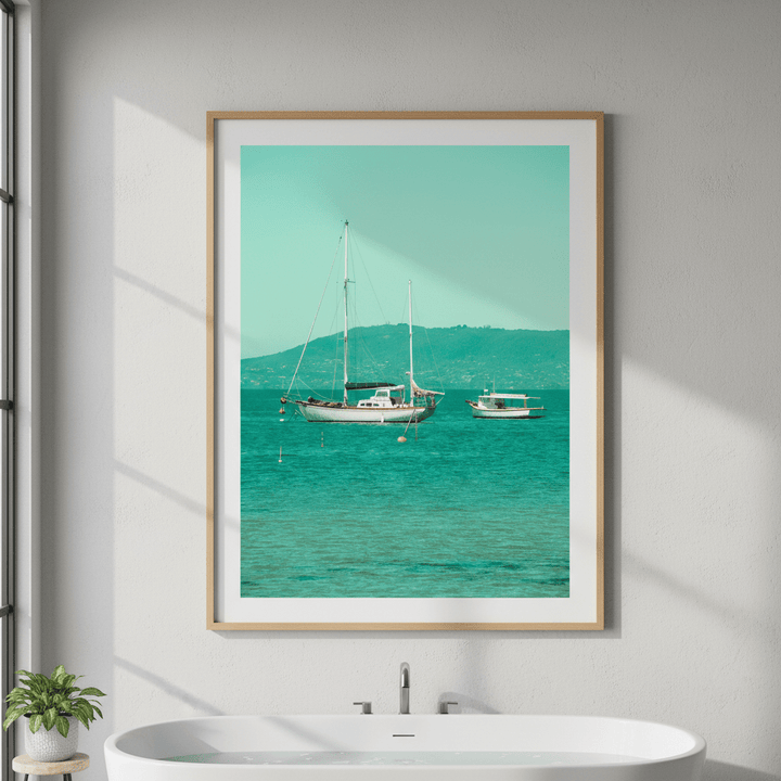 Boats Anchored in the Bay by Steven Scott wall - art - picture - poster