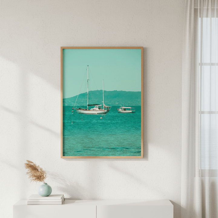 Boats Anchored in the Bay by Steven Scott wall - art - picture - poster