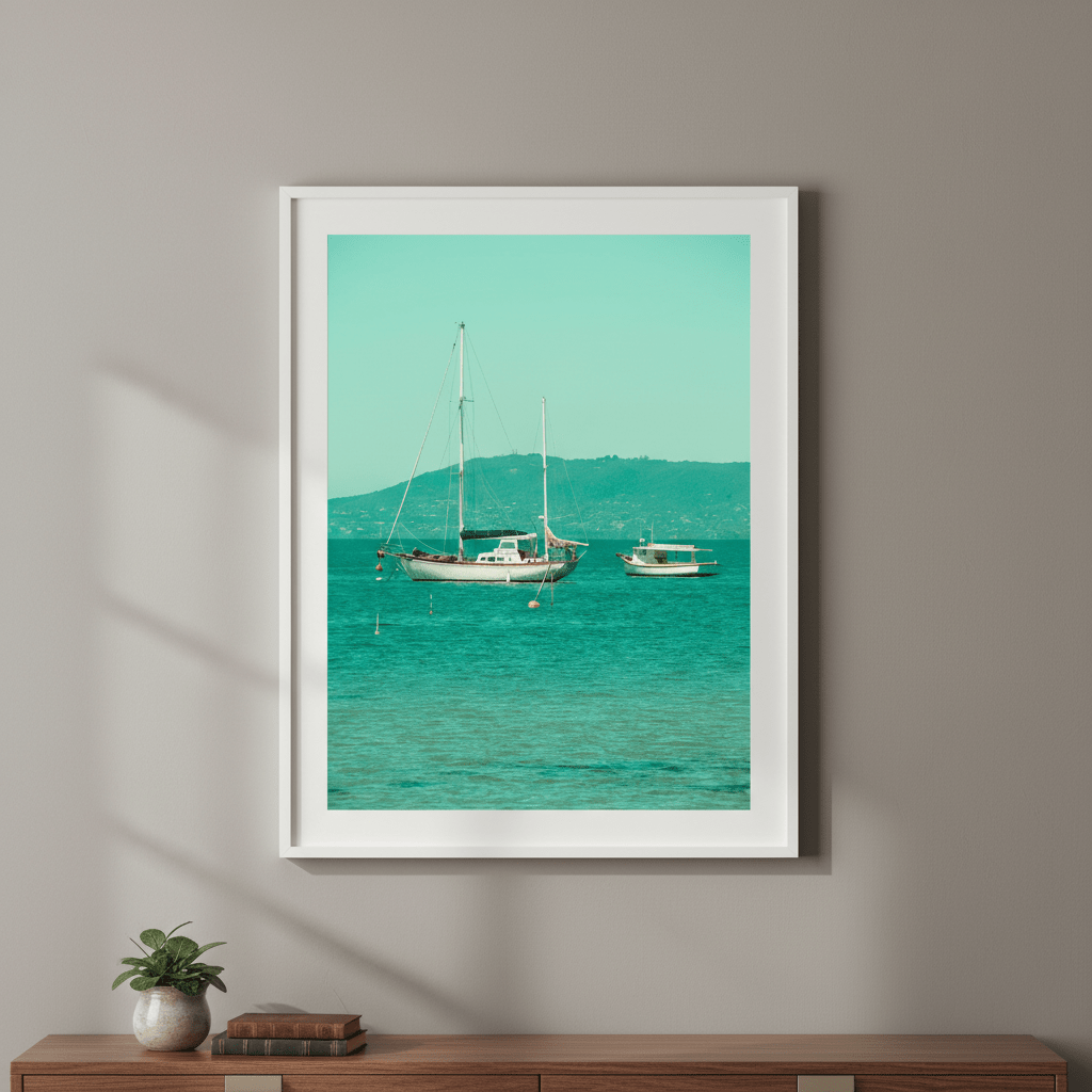 Boats Anchored in the Bay by Steven Scott wall - art - picture - poster
