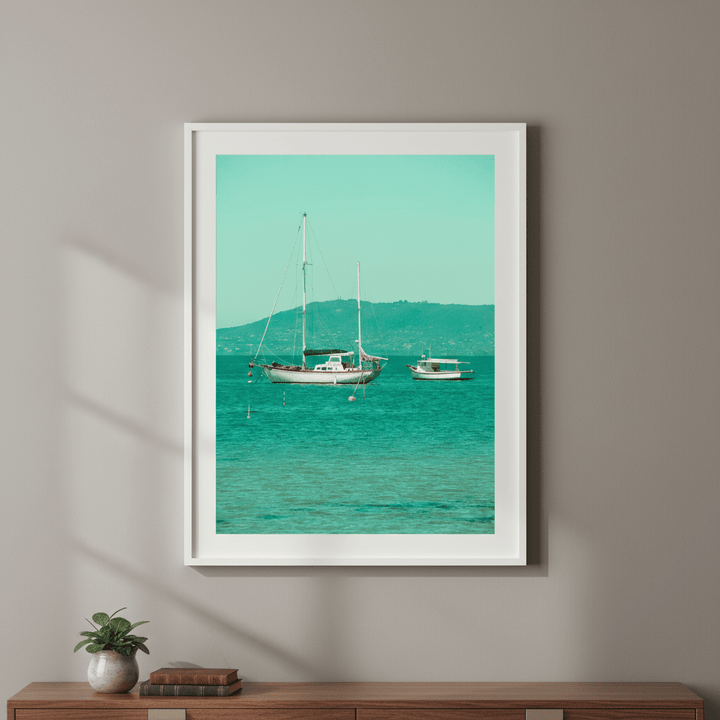 Boats Anchored in the Bay by Steven Scott wall - art - picture - poster