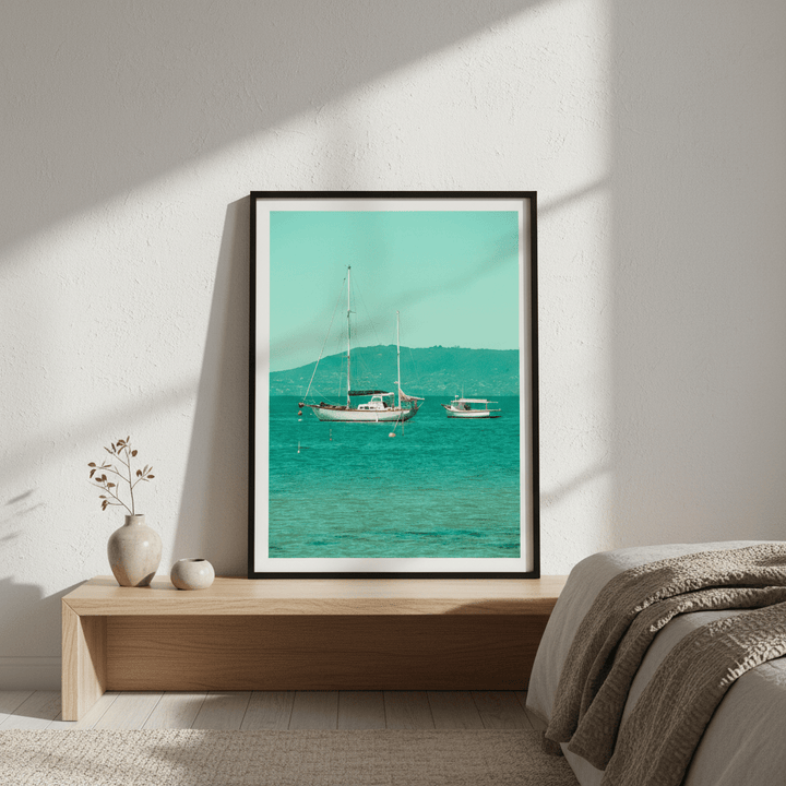 Boats Anchored in the Bay by Steven Scott wall - art - picture - poster