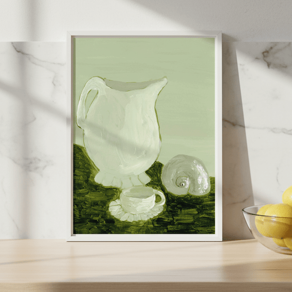 Bodegon Verde by Marina Garcia Fernandez | Art & Canvas Print