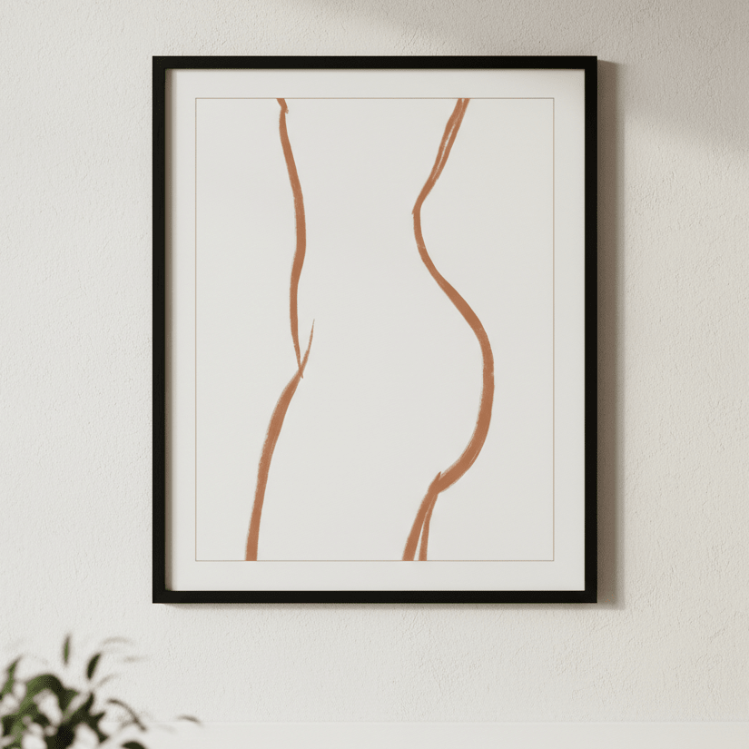 Body of a Woman by Ivy Green Illustrations wall - art - picture - poster