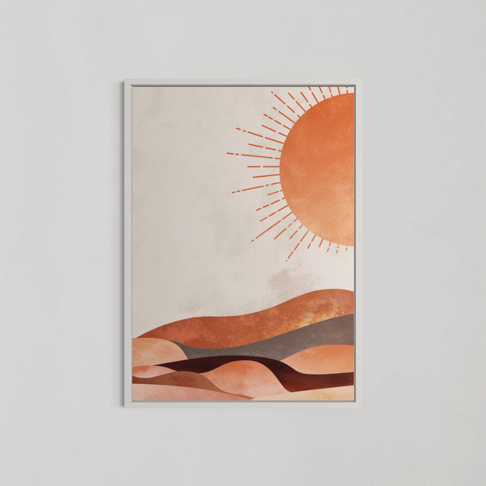 Boho Abstract Sun And Desert Wall Art - Style My Wall