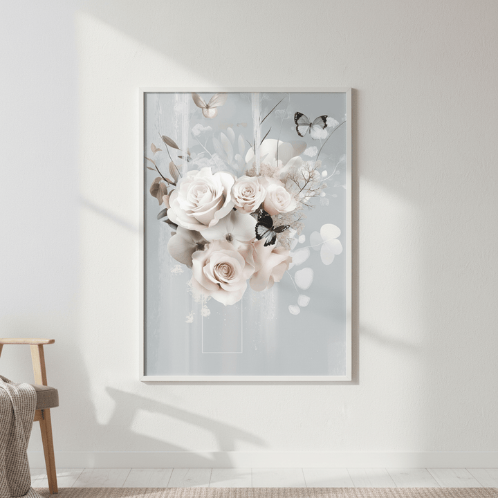 Boho Blue Bloom Complement by Bella Eve wall - art - picture - poster