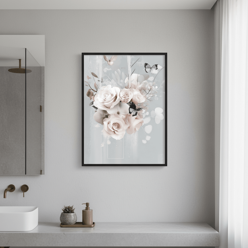 Boho Blue Bloom Complement by Bella Eve wall - art - picture - poster