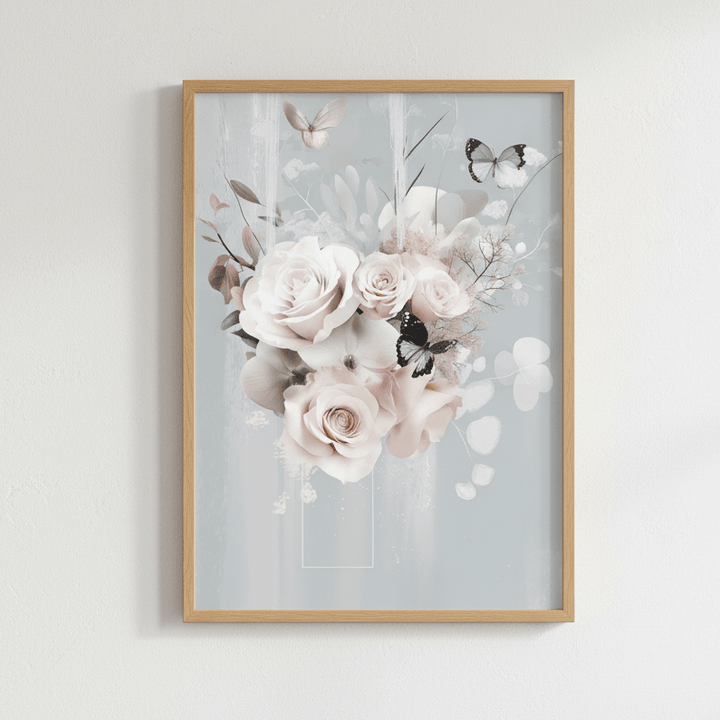 Boho Blue Bloom Complement by Bella Eve wall - art - picture - poster