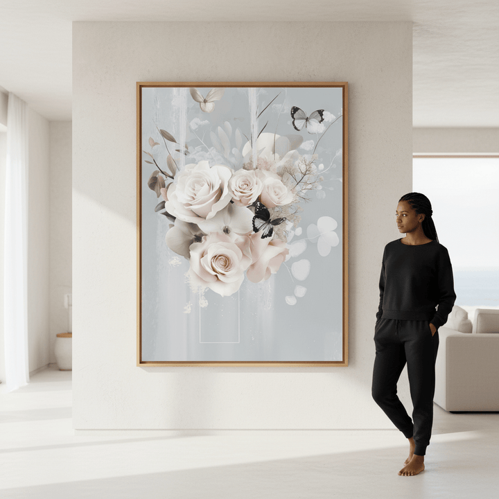 Boho Blue Bloom Complement by Bella Eve wall - art - picture - poster