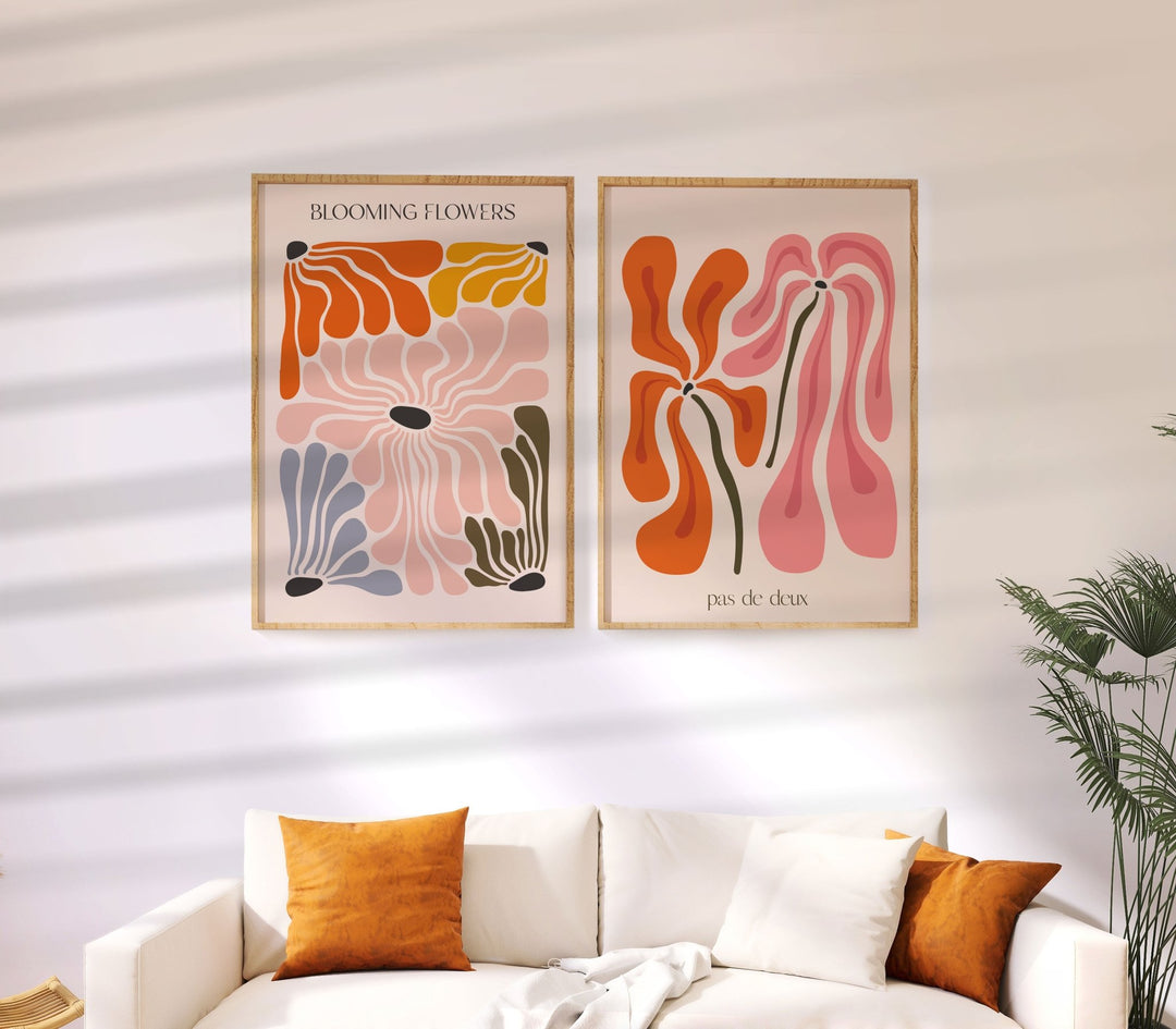 Boho Flower Market by Henri Matisse - Set of 2 Wall Art - Style My Wall
