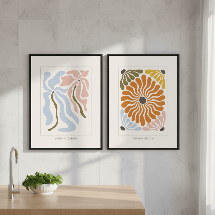 Boho Flower Market by Henri Matisse - Set of 2 Wall Art wall - art - picture - poster