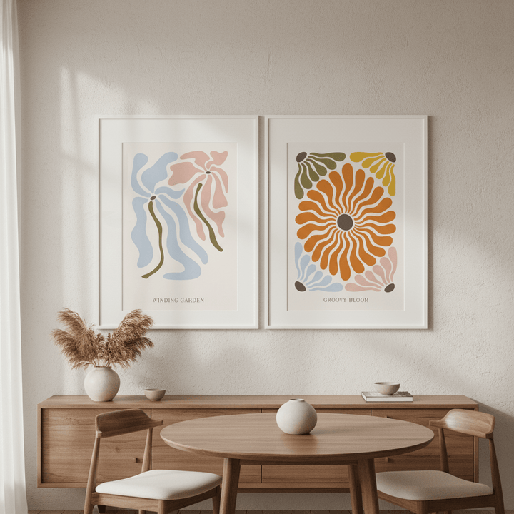 Boho Flower Market by Henri Matisse - Set of 2 Wall Art wall - art - picture - poster
