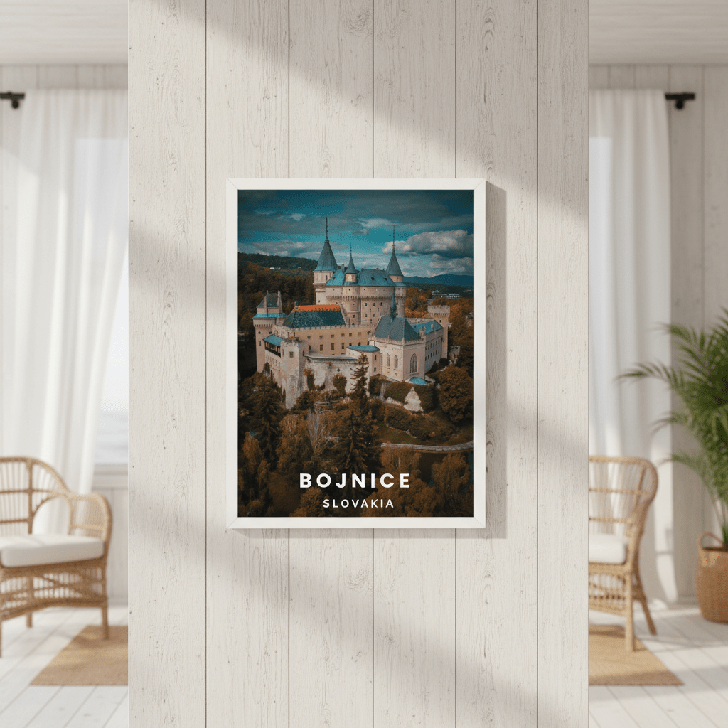 Bojnice Castle Travel Poster by L10 wall - art - picture - poster
