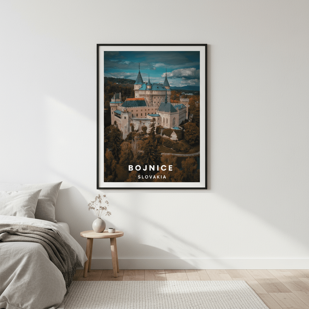 Bojnice Castle Travel Poster by L10 wall - art - picture - poster
