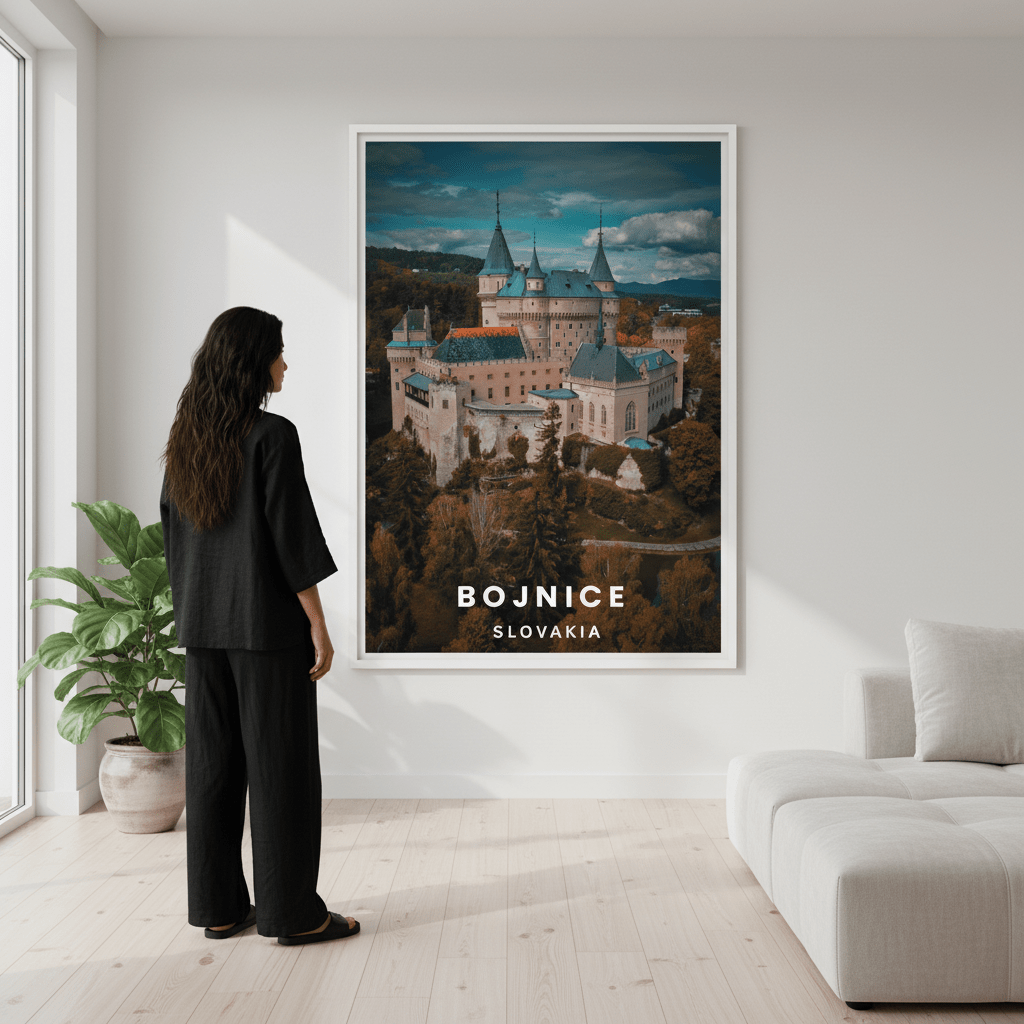 Bojnice Castle Travel Poster by L10 wall - art - picture - poster
