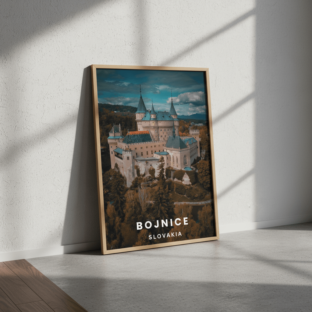 Bojnice Castle Travel Poster by L10 wall - art - picture - poster
