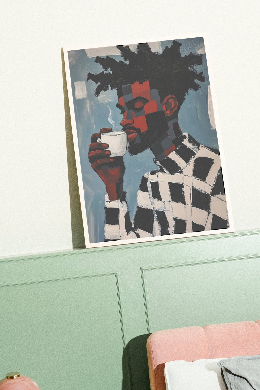 Bold Brew Wall Art,gallery wall,timber border