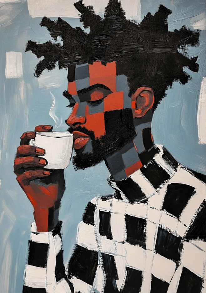 Bold Brew Wall Art,frame