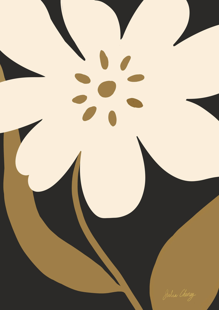 Bold Flower Left By Julia Cheney