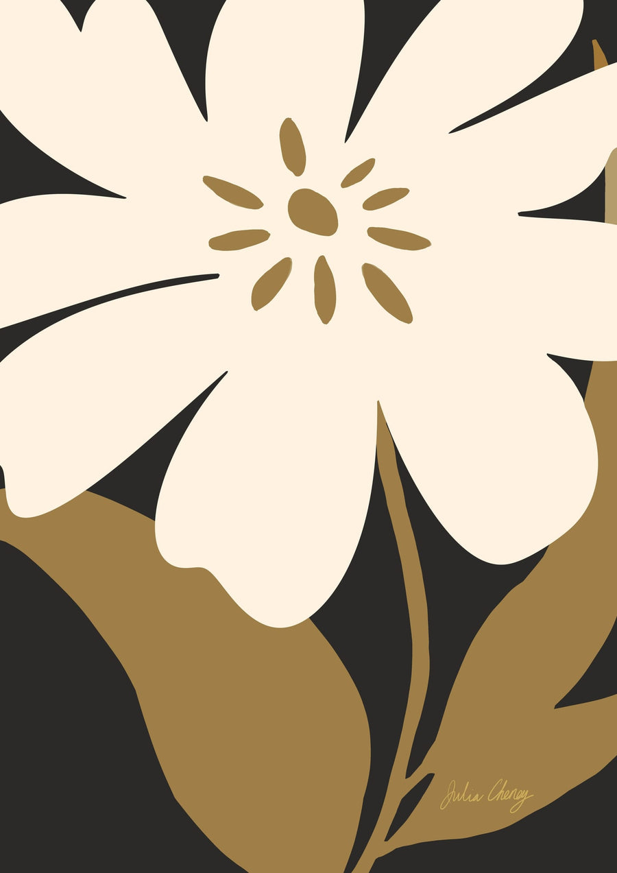 Bold Flower Right By Julia Cheney