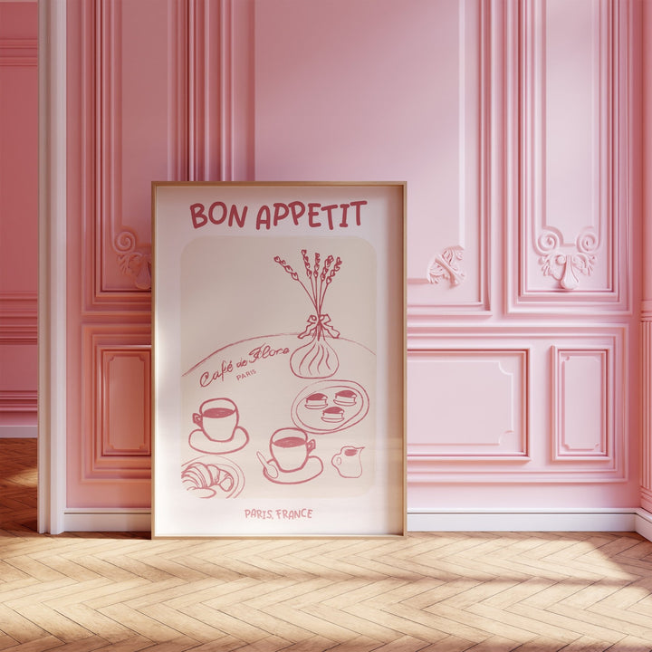 Bon Appetit Cafe Paris Brown Wall Art - Style My Wall