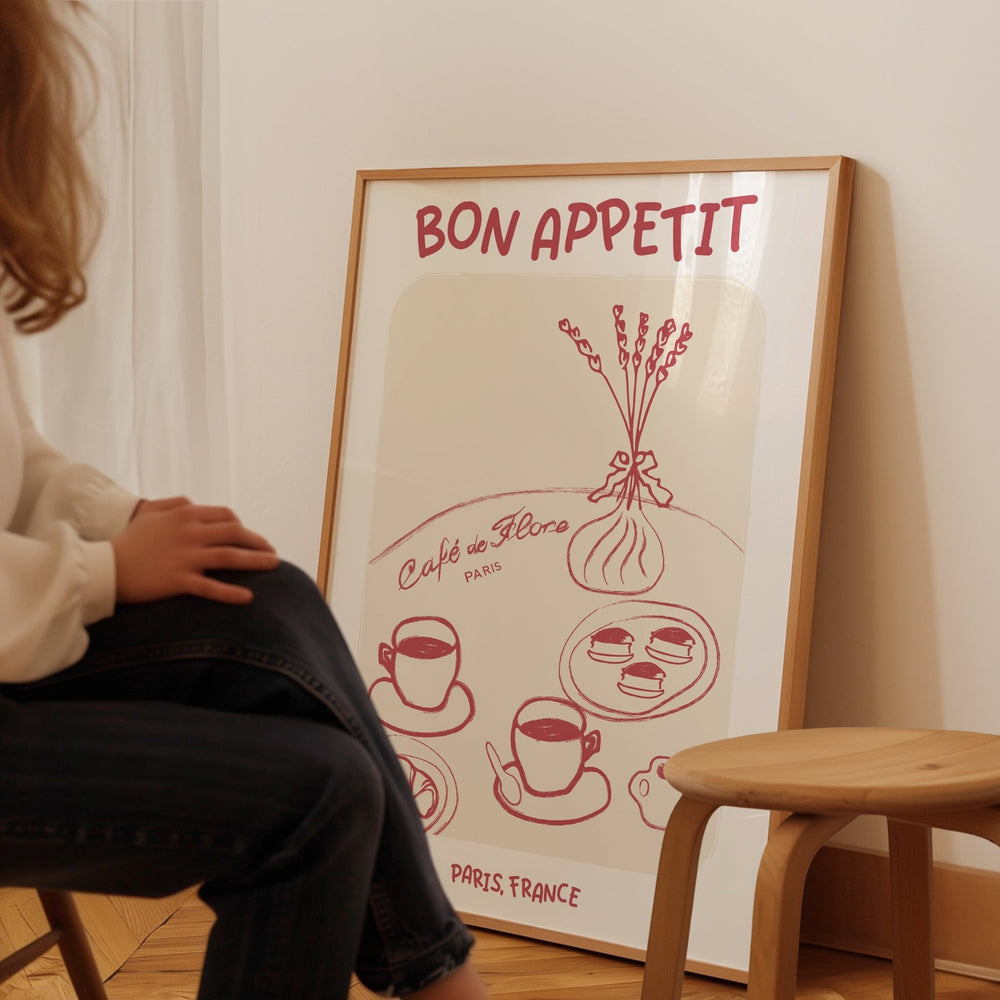 Bon Appetit Cafe Paris Brown Wall Art - Style My Wall