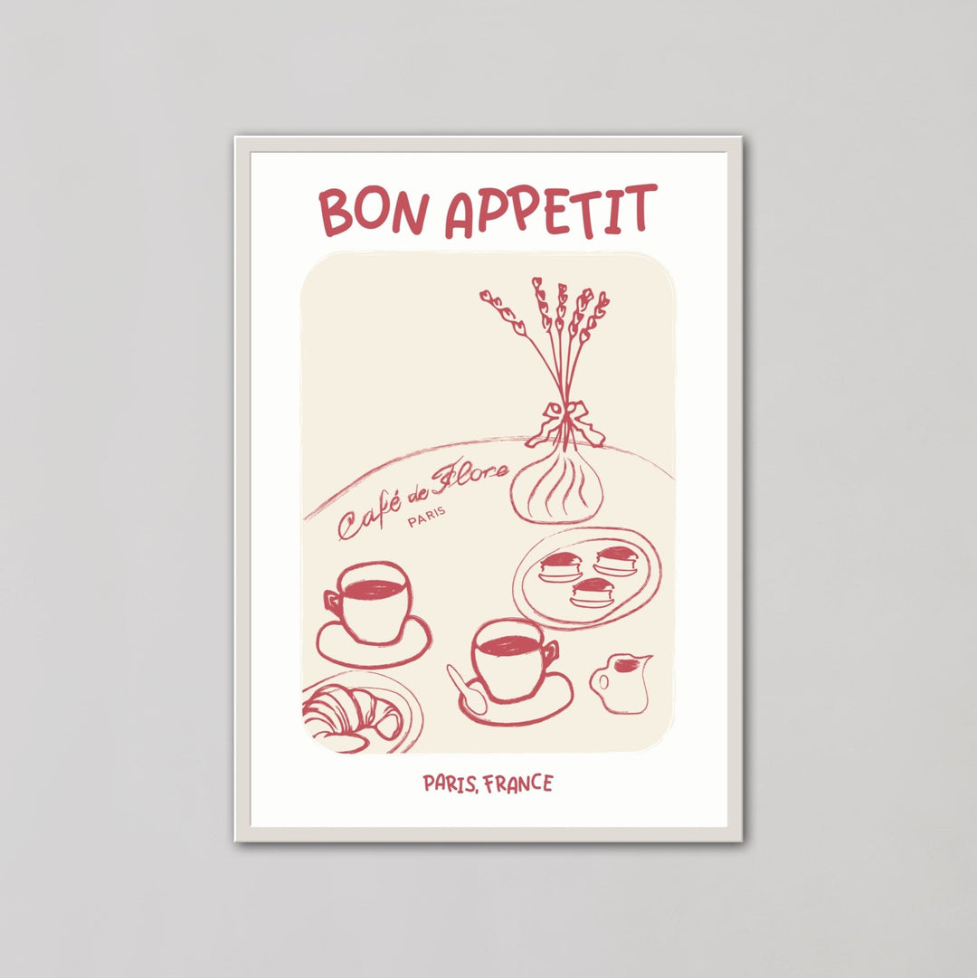 Bon Appetit Cafe Paris Brown Wall Art - Style My Wall