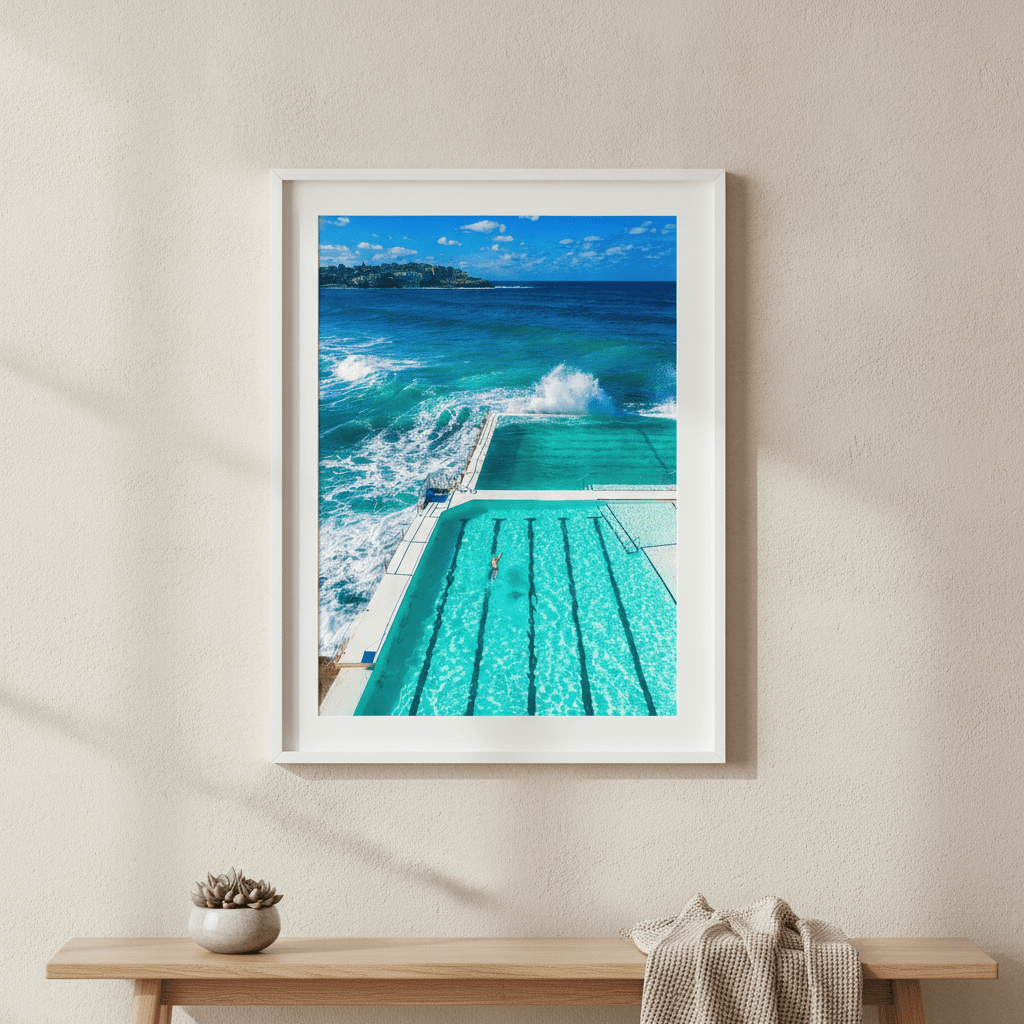 Bondi Poolside Swim Photograph wall-art-picture-poster