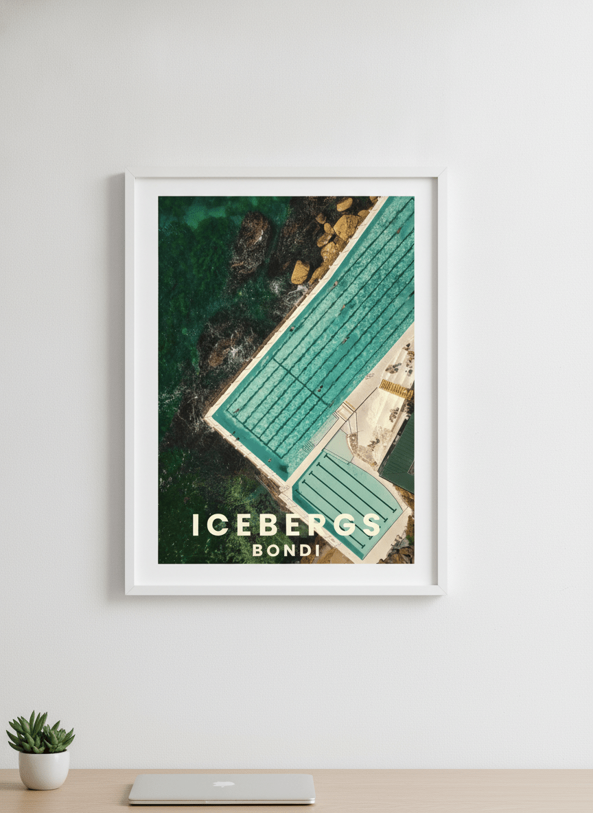 Contemporary wall art featured in a bright modern office workspace