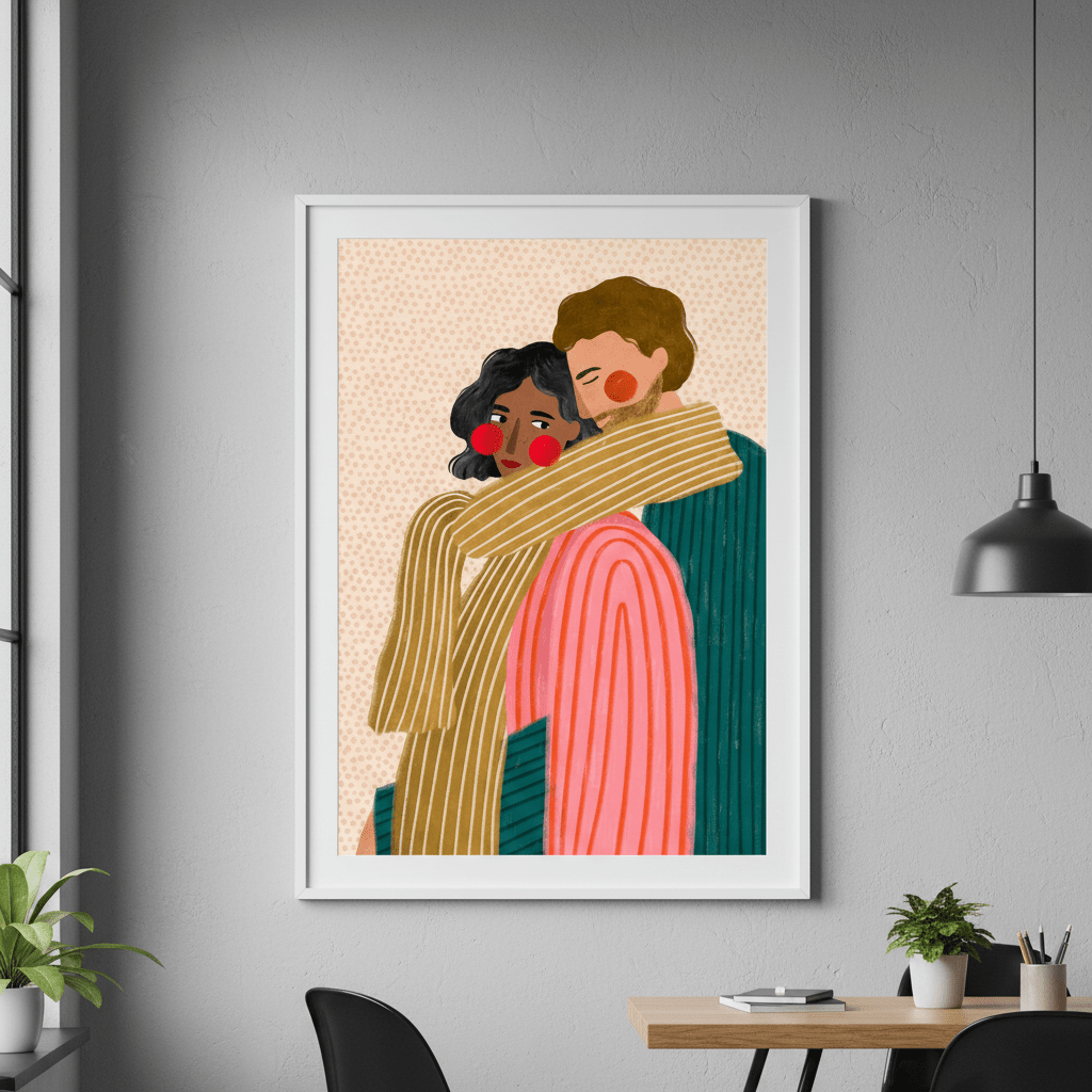 Bonding by Bea Muller wall - art - picture - poster