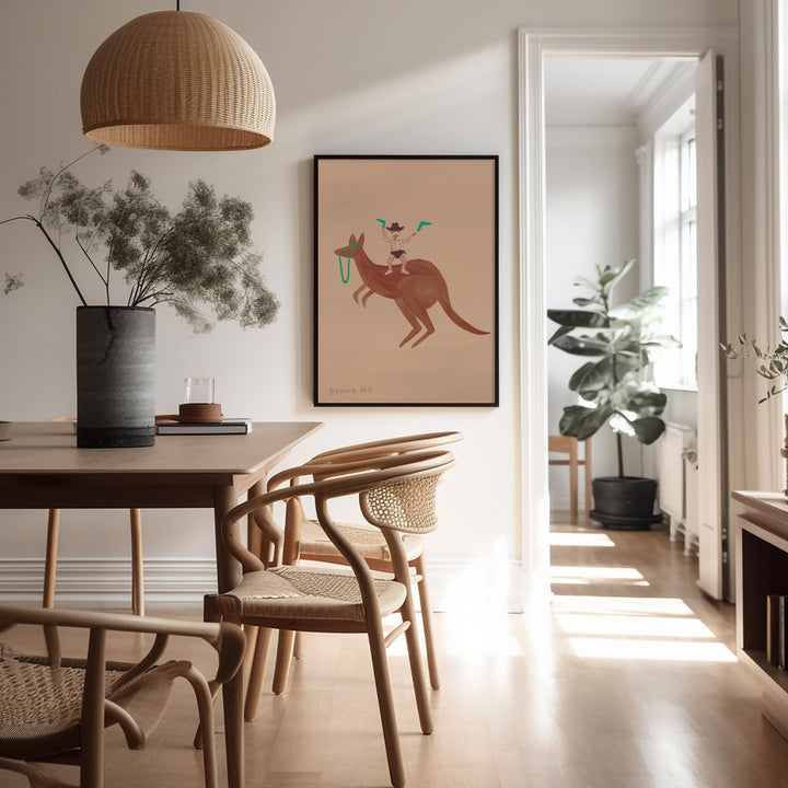 Boomerangs & Bounce Indigenous Artwork by Domica Hill wall - art - picture - poster