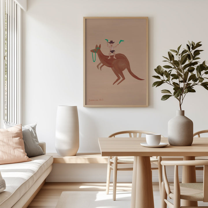 Boomerangs & Bounce Indigenous Artwork by Domica Hill wall - art - picture - poster