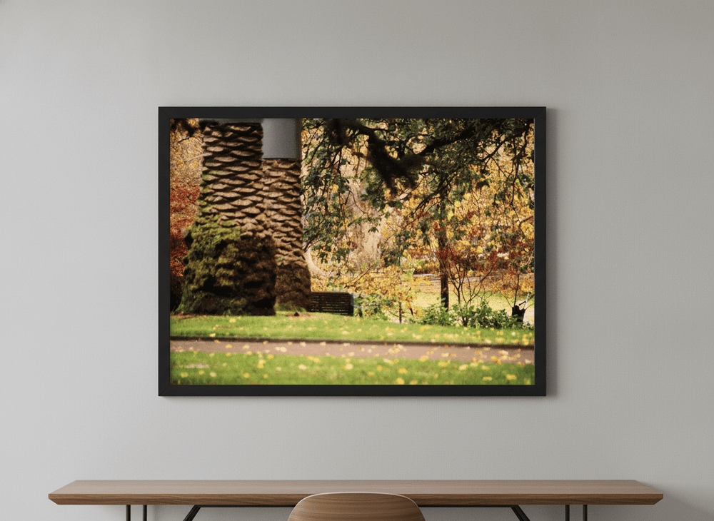 Contemporary wall art featured in a bright modern office workspace