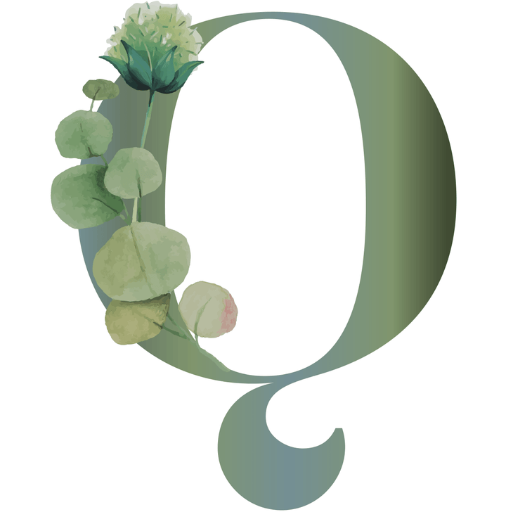 Botanical Letter Wall Sticker Decal - Boys wall - art - picture - poster