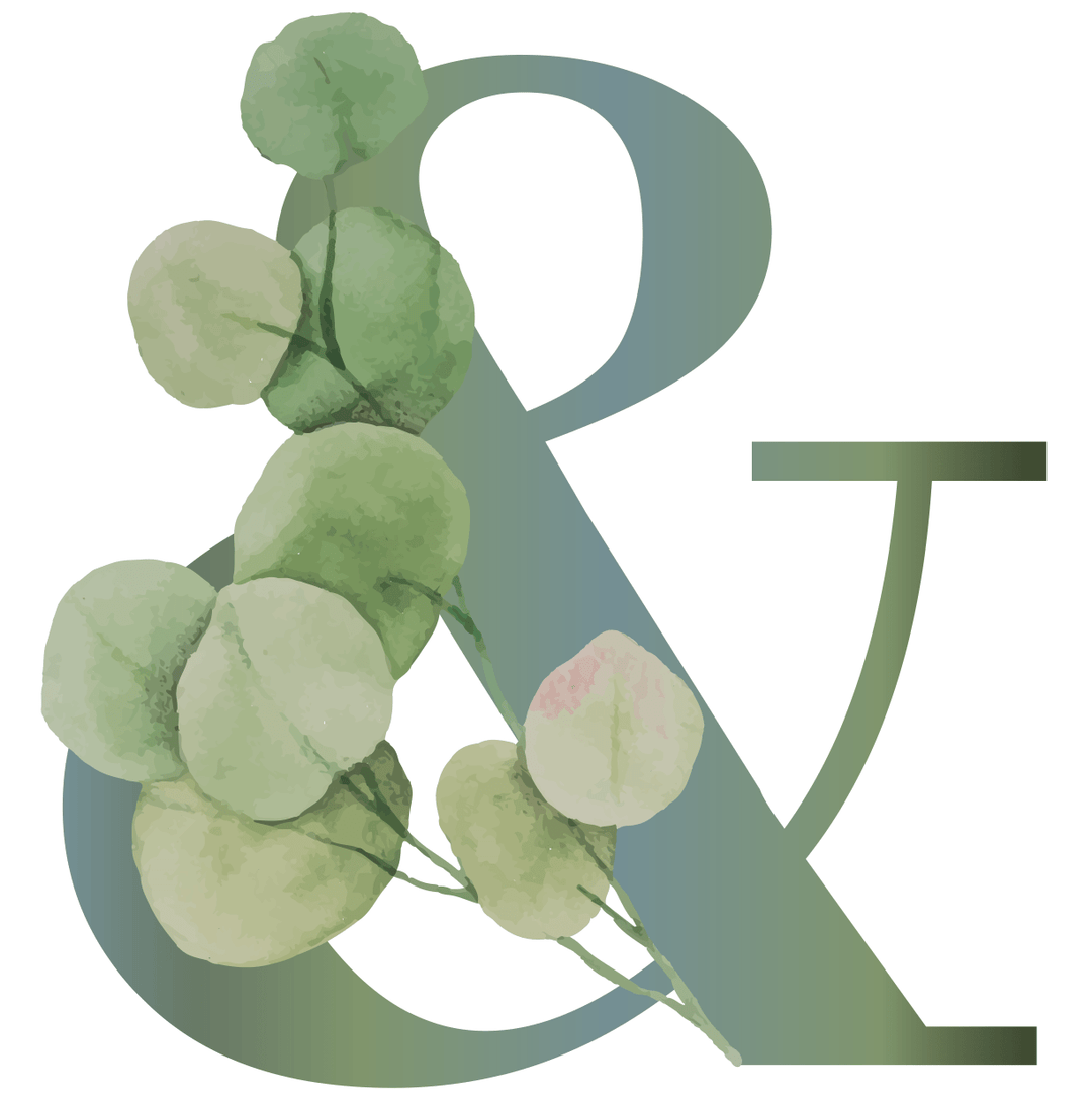 Botanical Letter Wall Sticker Decal - Boys wall - art - picture - poster