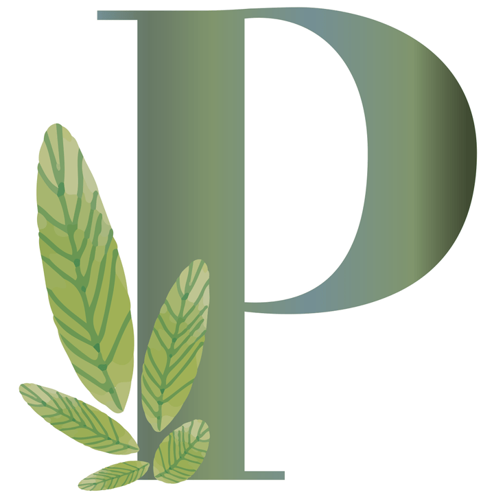 Botanical Letter Wall Sticker Decal - Boys wall - art - picture - poster