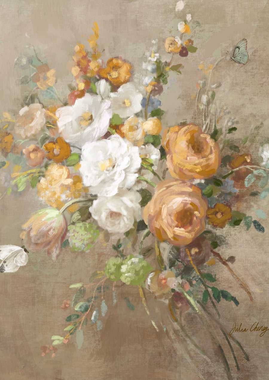 Bouquet In Warm Palette By Julia Cheney