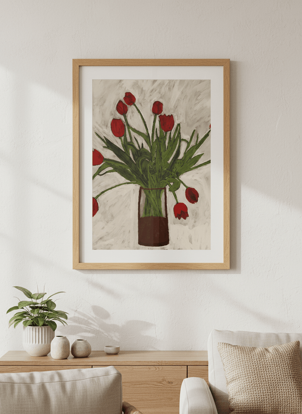 Bouquet Of Tulips By Shatha Al Dafai