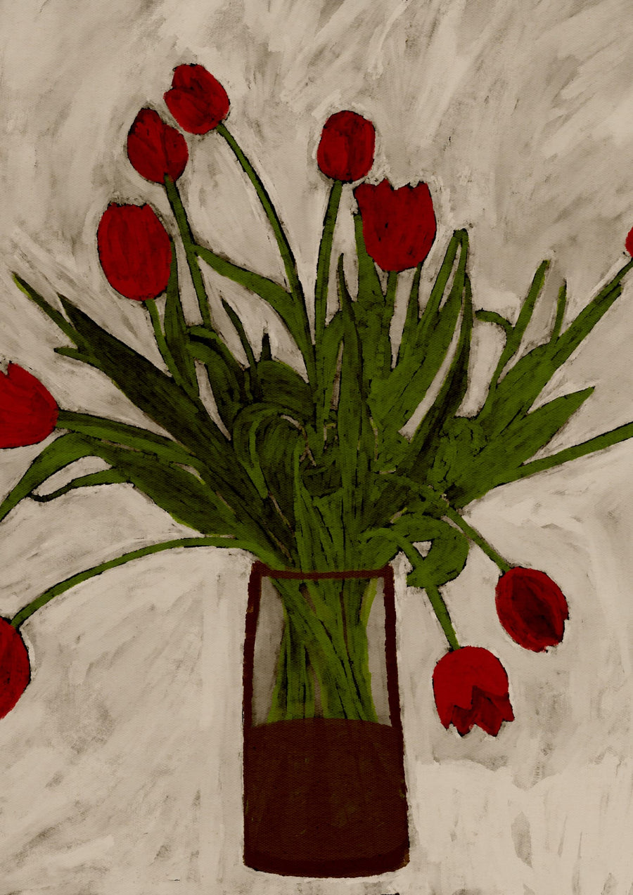Bouquet Of Tulips By Shatha Al Dafai
