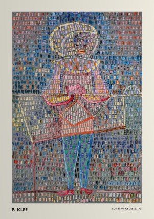 Boy in Fancy Dress Bedroom Wall Art By Paul Klee