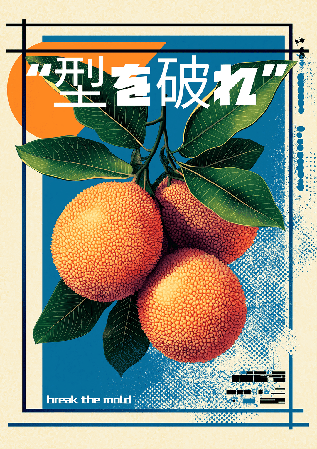 Break the mold Japanese Lychee Print - Style My Wall,frame