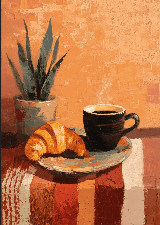 Brew & Bloom Oil Painting Wall Art,frame