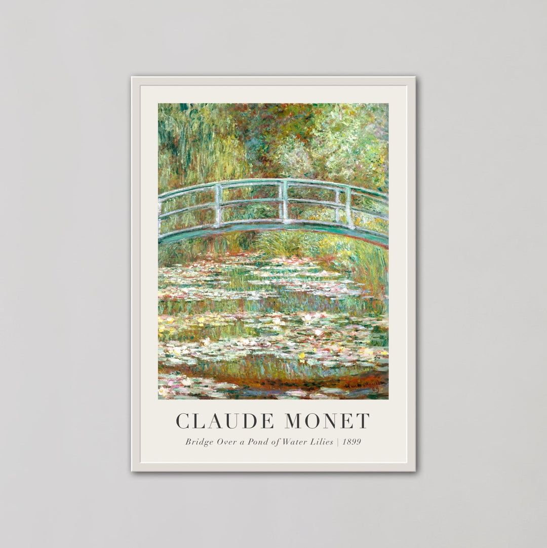 Bridge Over a Pond of Water Lilies Wall Art by Claude Monet - Style My Wall