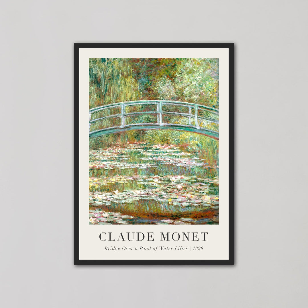 Bridge Over a Pond of Water Lilies Wall Art by Claude Monet - Style My Wall