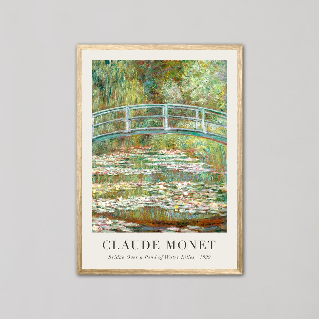 Bridge Over a Pond of Water Lilies Wall Art by Claude Monet - Style My Wall