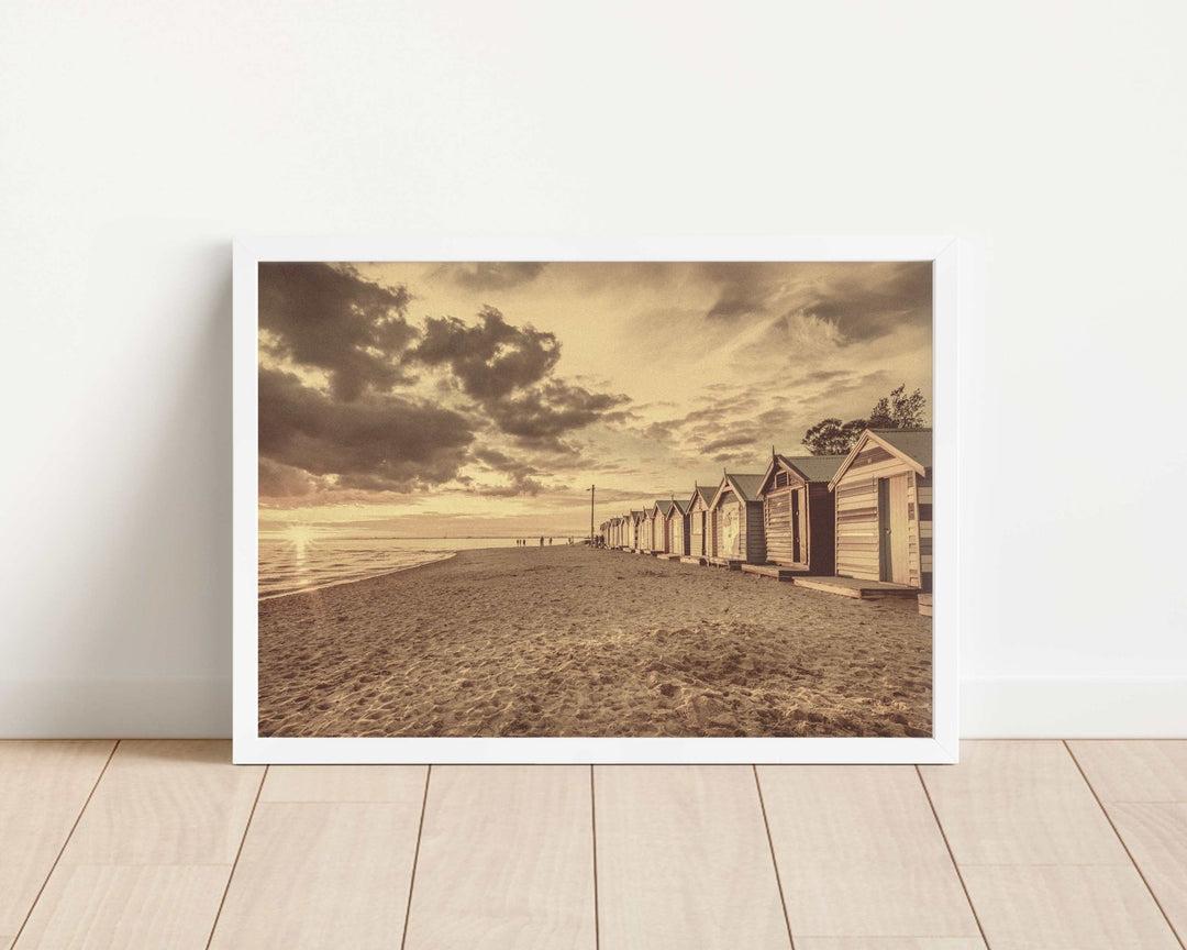 Brighton Bathing Boxes Photograph wall - art - picture - poster